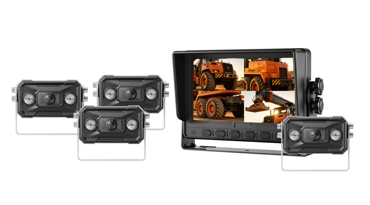 Blind Spot Kamerasystem für Reach Stacker mit AI Detection