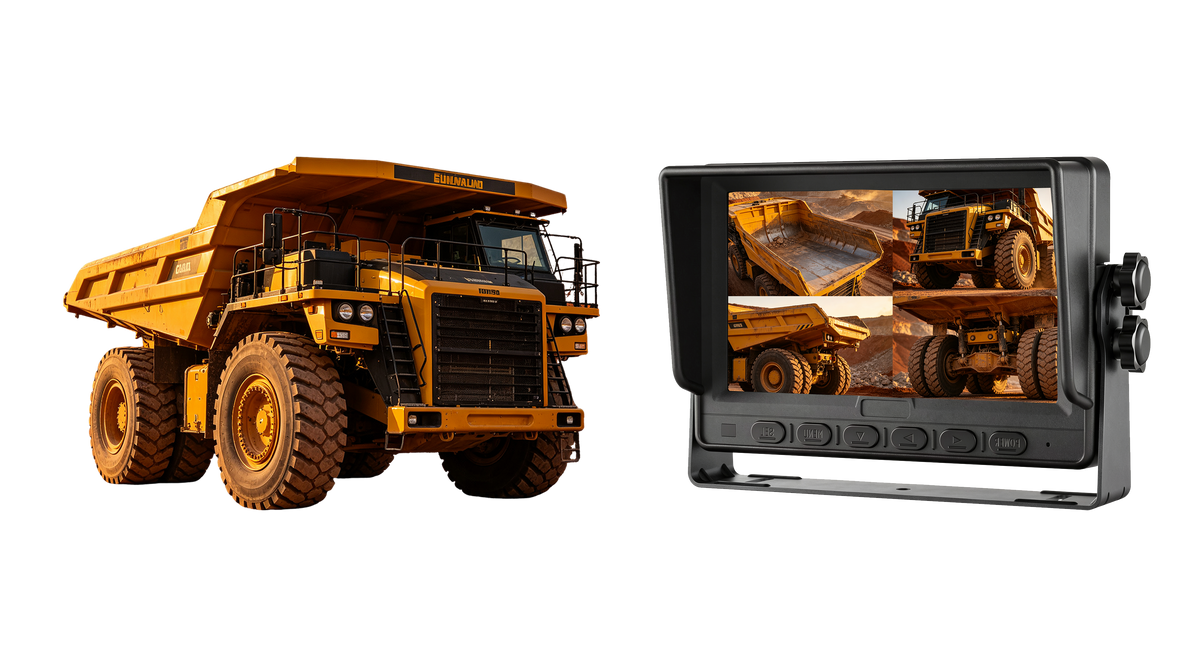 Nutzfahrzeug-Rückblickkamera-Set für Heavy Duty Dump Truck und Mining Haul Truck