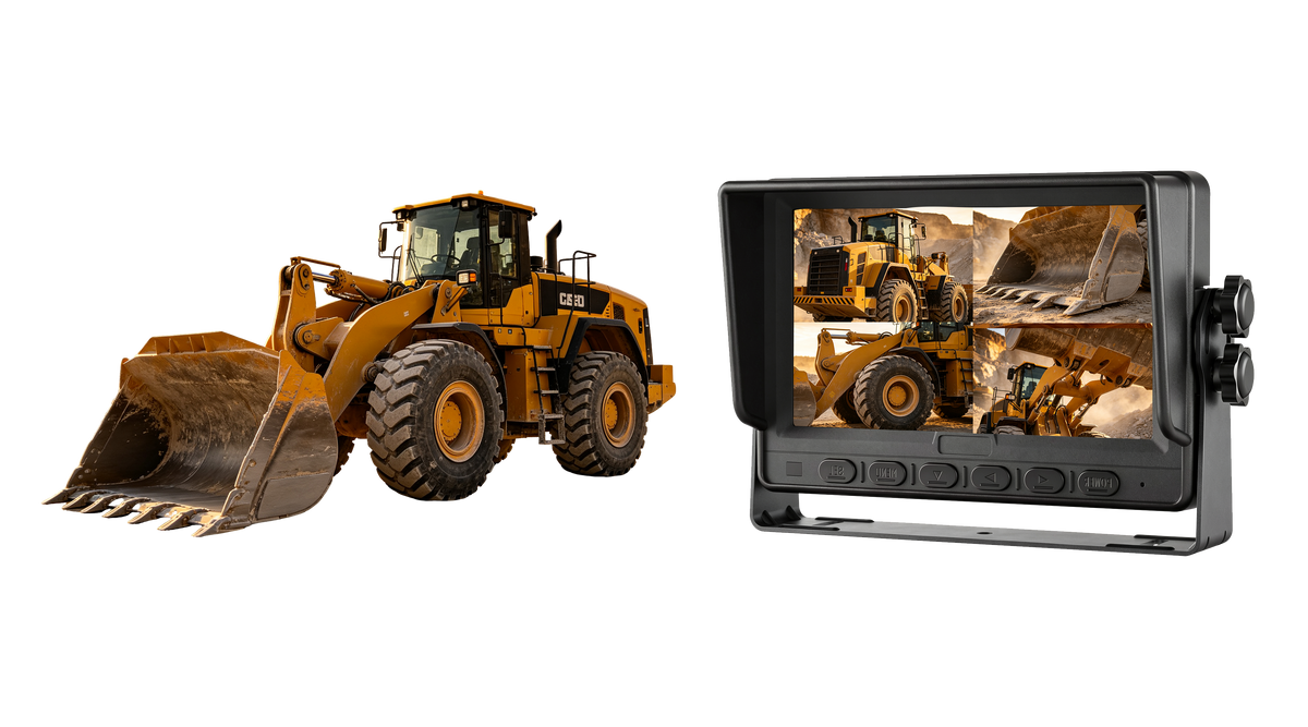 Radlader AI Rearview Monitor und Kameralösung