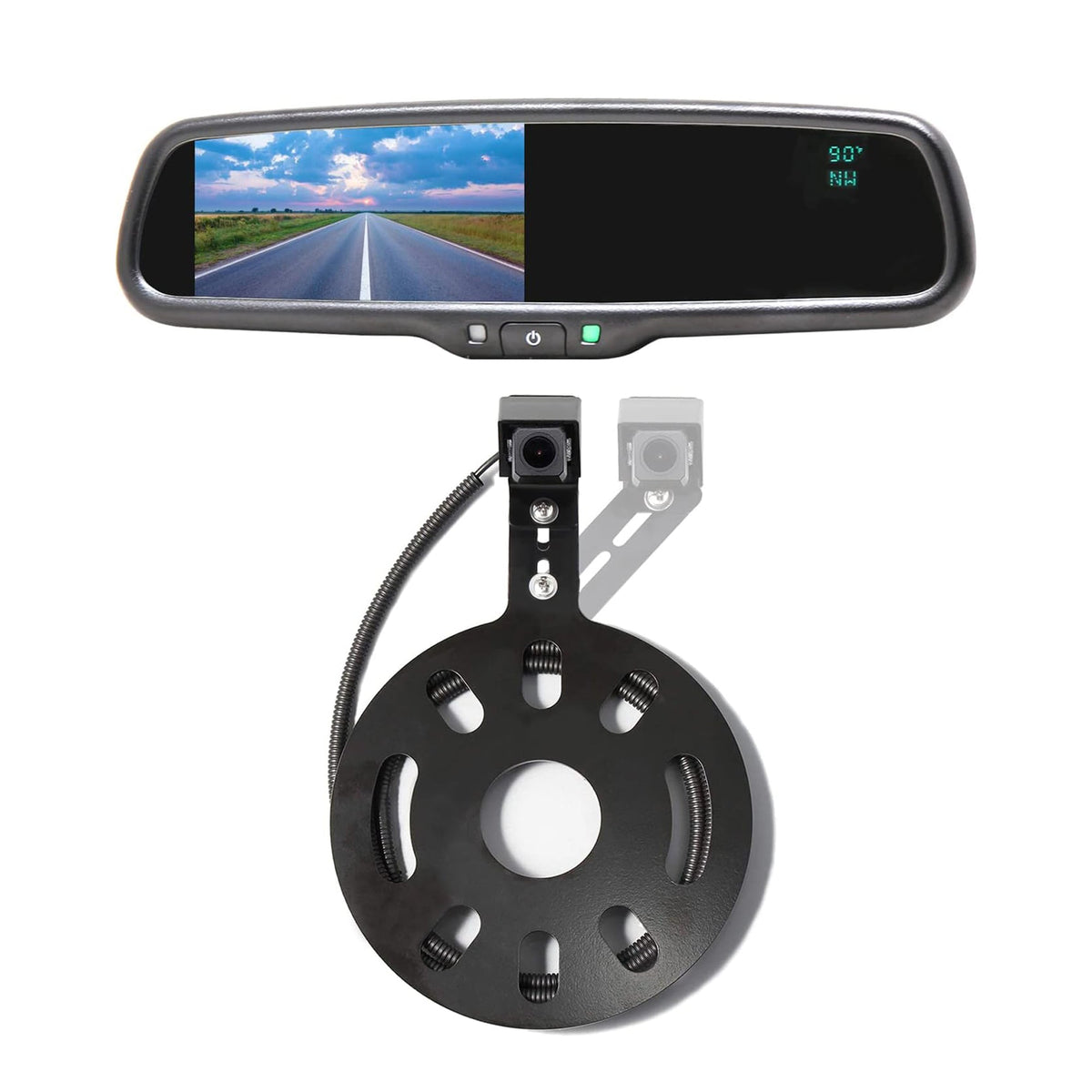 EW-MM01J1003KIT Reverse Spare Tire Mount Camera with 4.3" Rear View Mirror