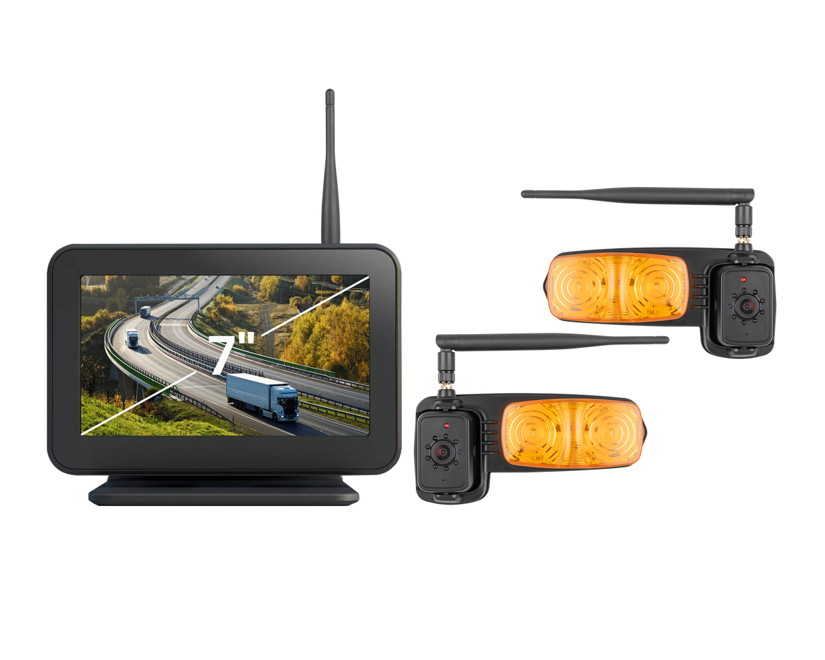 Wireless Backup Camera for RV System 4 Camera with 7inch Touch Screen Monitor