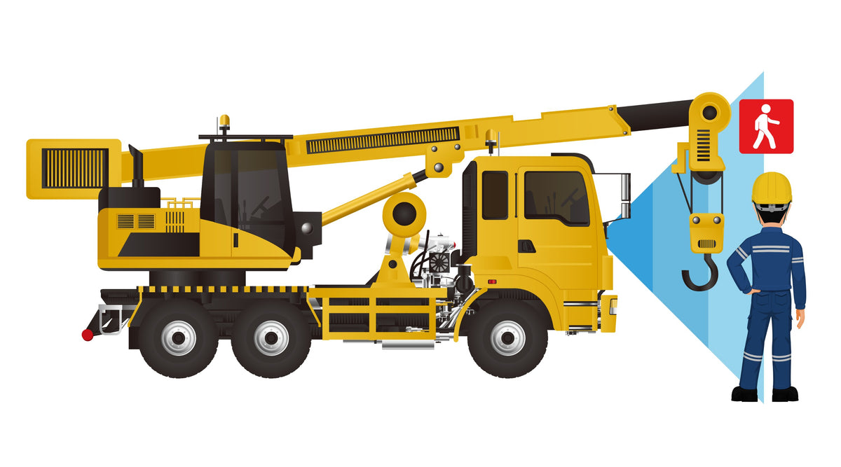 Mobile and Crawler Crane Rearview AI Camera System for Blind Spot Safety