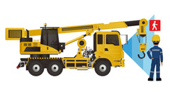 Mobile and Crawler Crane Rearview AI Camera System for Blind Spot Safety