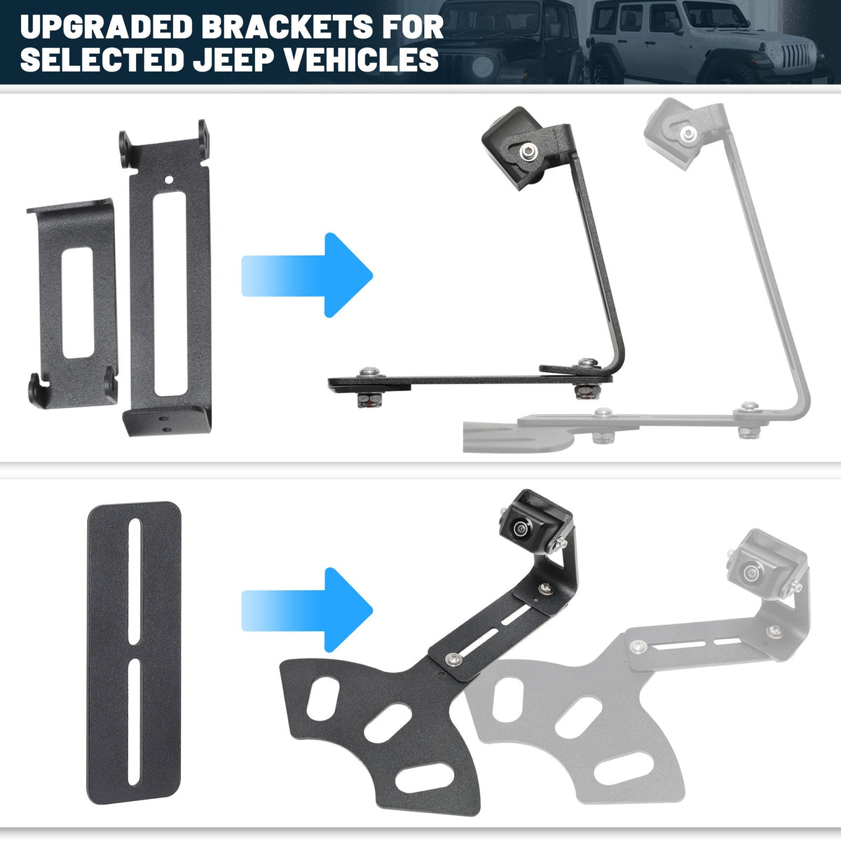 Lighter Spare Tire Mount Backup Camera 4.0
For Jeep Wrangler
