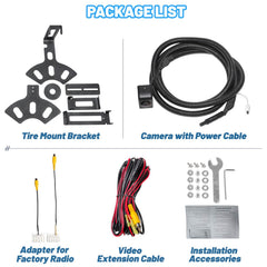 Lighter Spare Tire Mount Backup Camera 4.0
For Jeep Wrangler