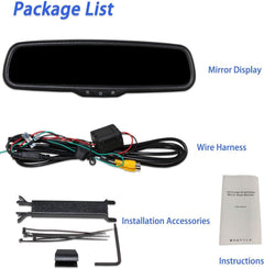 4.3" Auto Dimming Interior Rear View Mirror