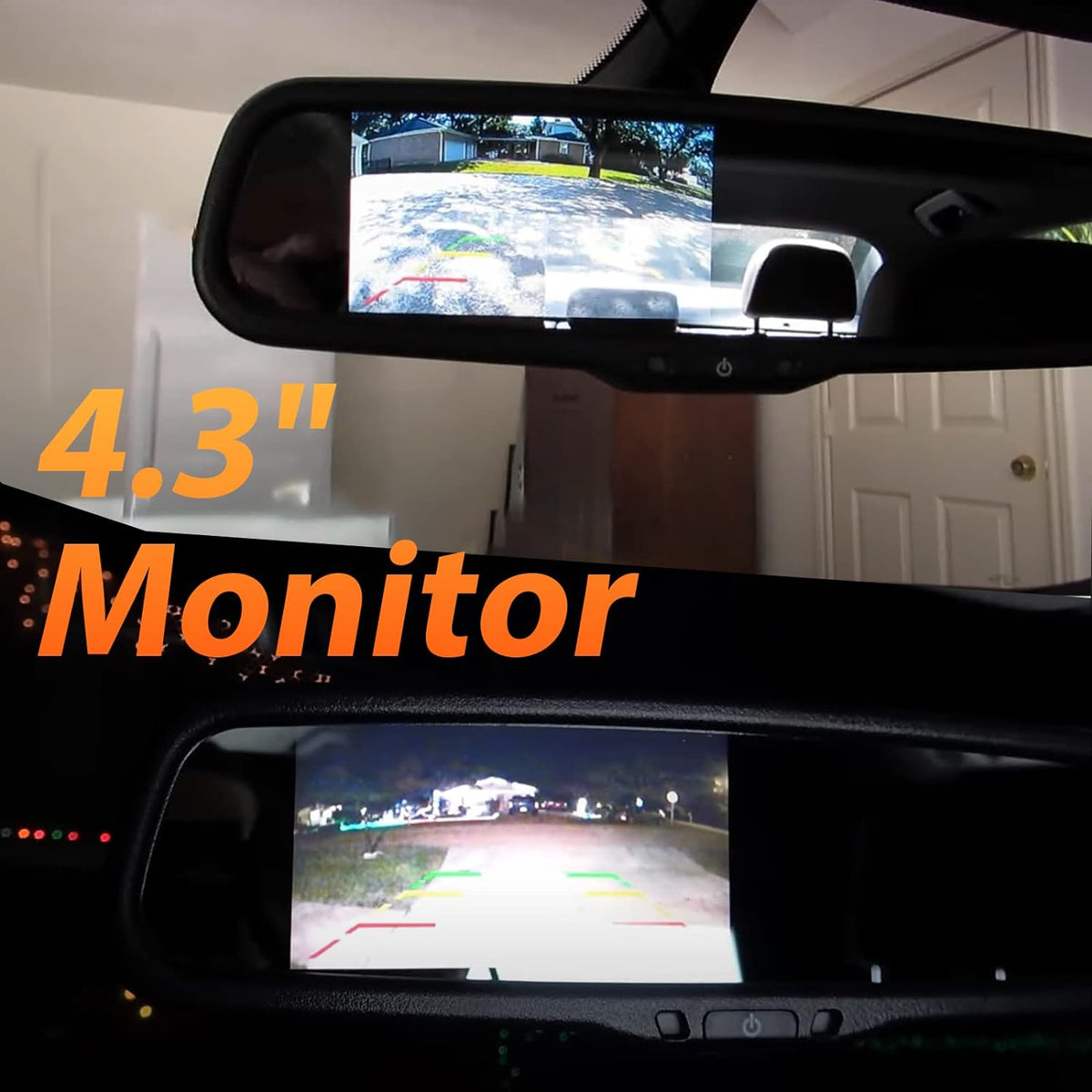 Toyota Tundra Tailgate Handle Backup Camera with 4.3" Mirror Monitor Kit