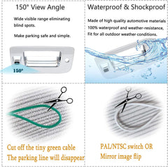 Tailgate Handle Backup Camera 
For GMC Sierra And Chevrolet Silverado (Silver)