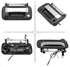 Tailgate Handle Backup Camera (Black + Silver) For Ford F150