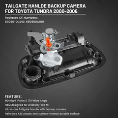 Tailgate Handle Backup Camera For Toyota Tundra 2000–2006 Replacement