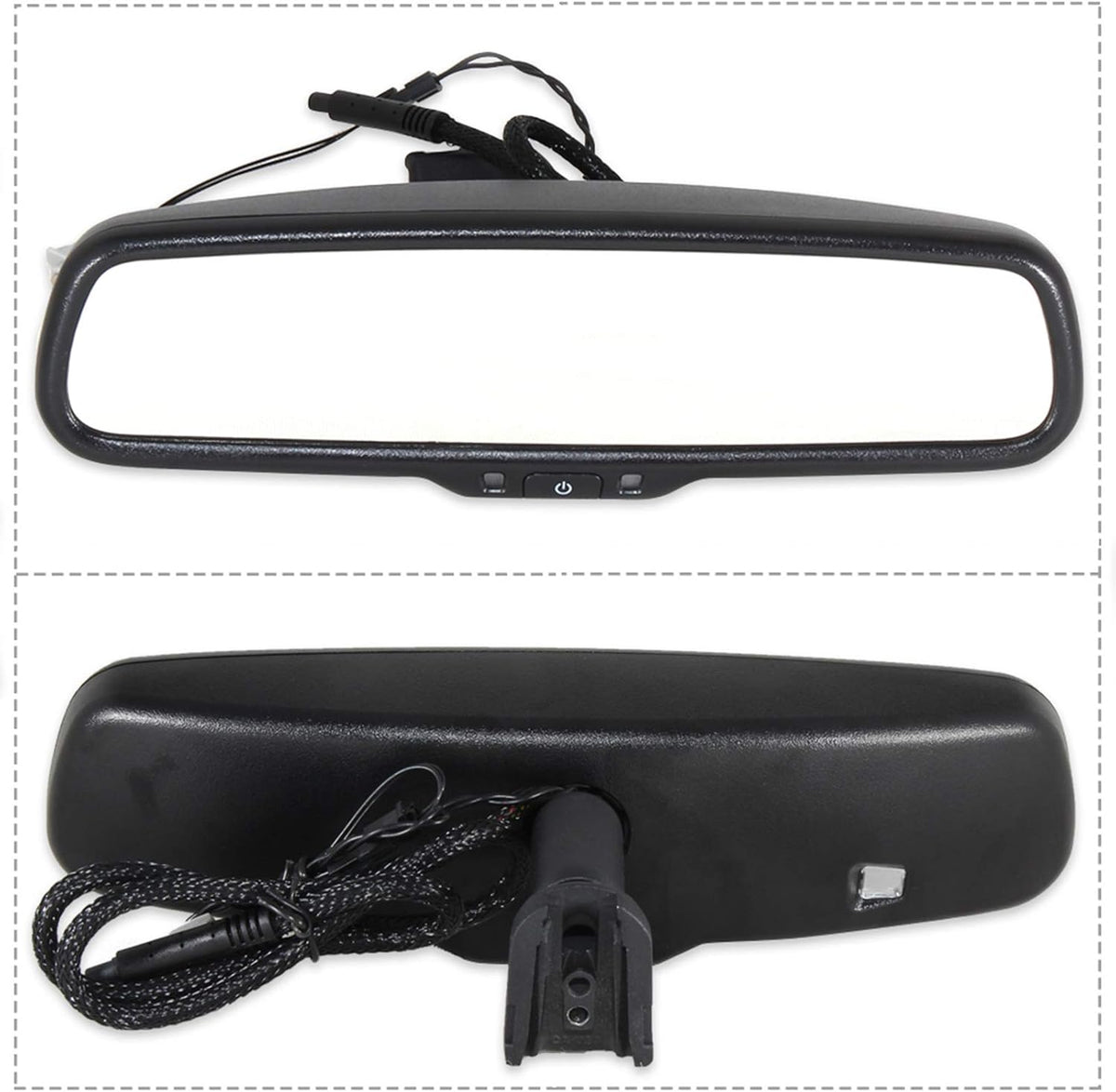 Spare Tire Mount Backup Camera with 4.3" Rear View Mirror for Jeep Wrangler