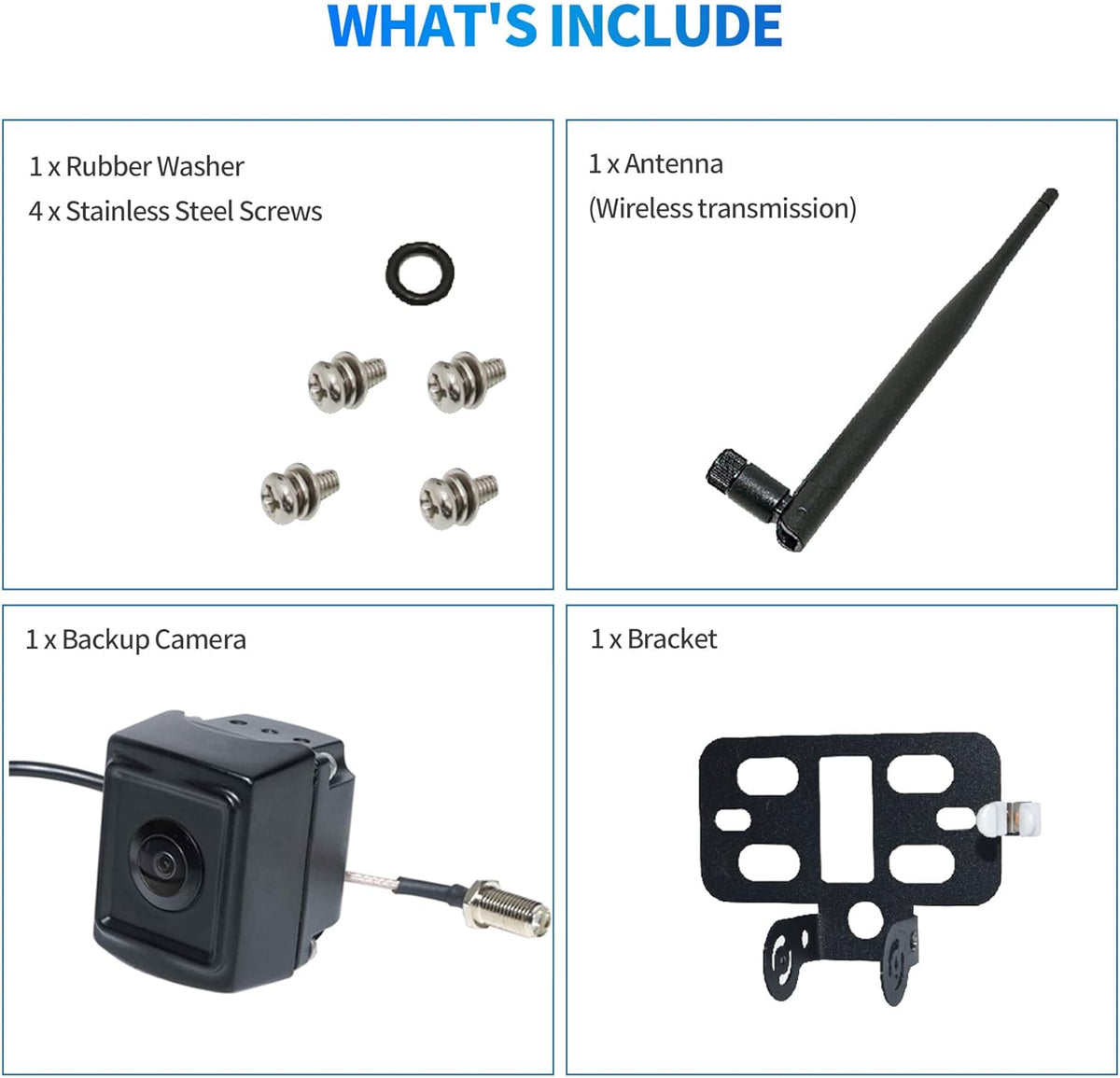 Wi-Fi Wireless RV Trailer Backup Camera with Mount