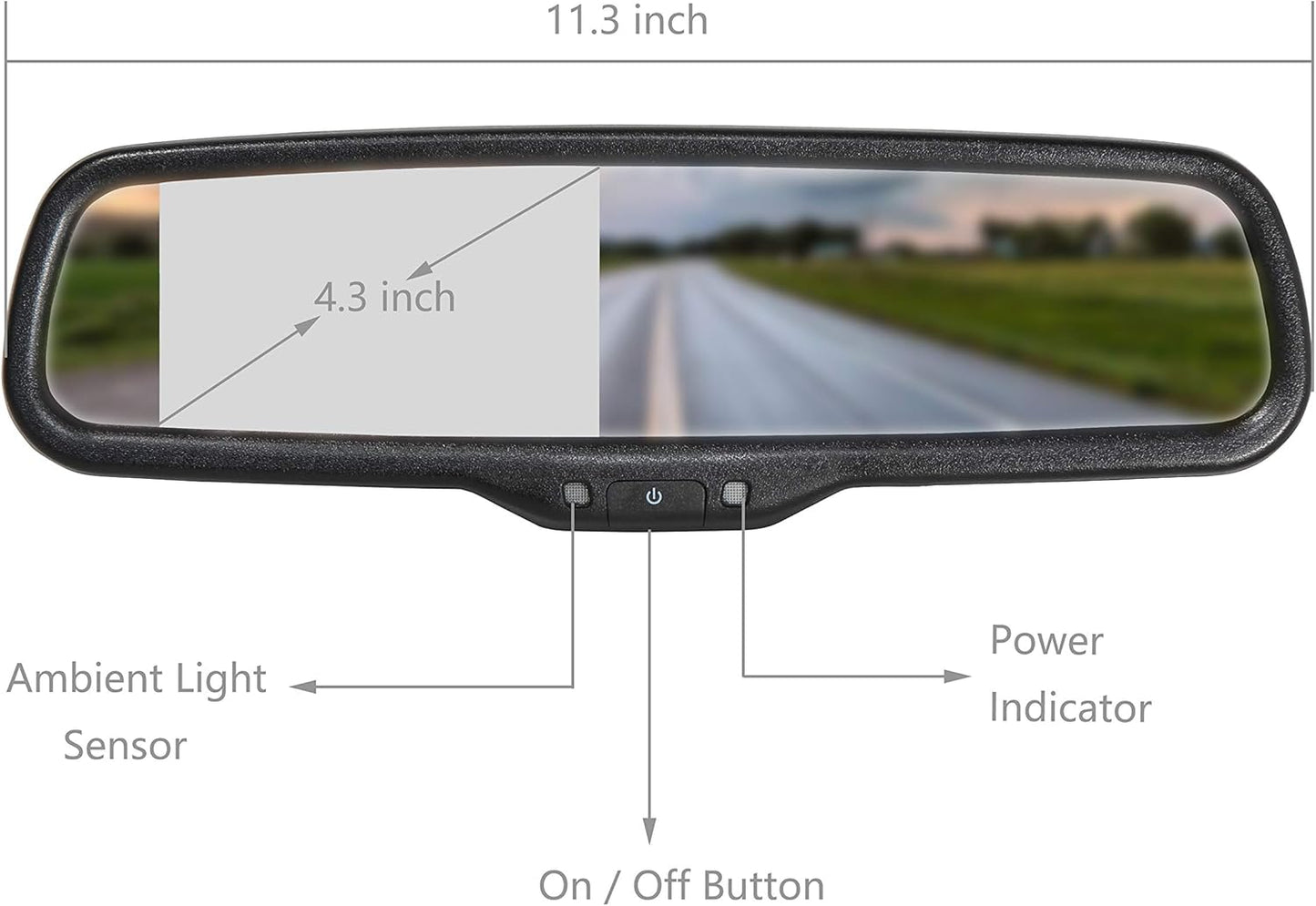 EW-MM02J1004KIT Spare Tire Mount Backup Camera with 4.3" LCD Monitor with Bracket