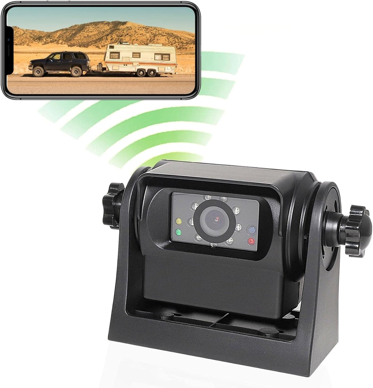 Magnetic Wireless Backup Hitch Camera WiFi Rear View Camera for RV Trailer
