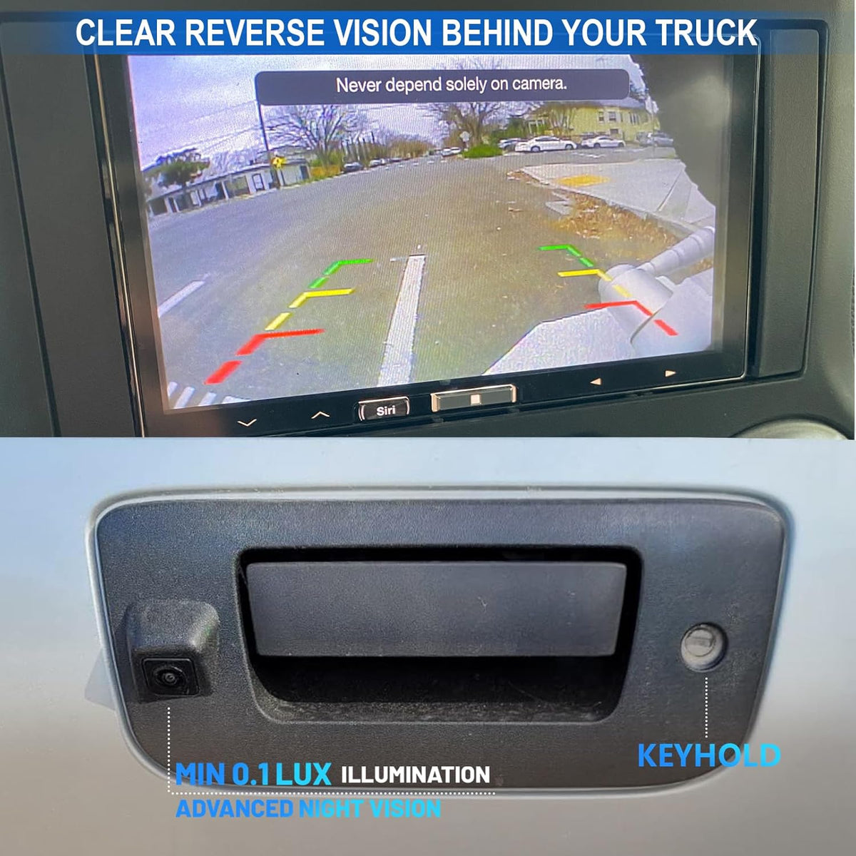 Tailgate Handle Backup Camera 
For GMC Sierra and Chevrolet Silverado