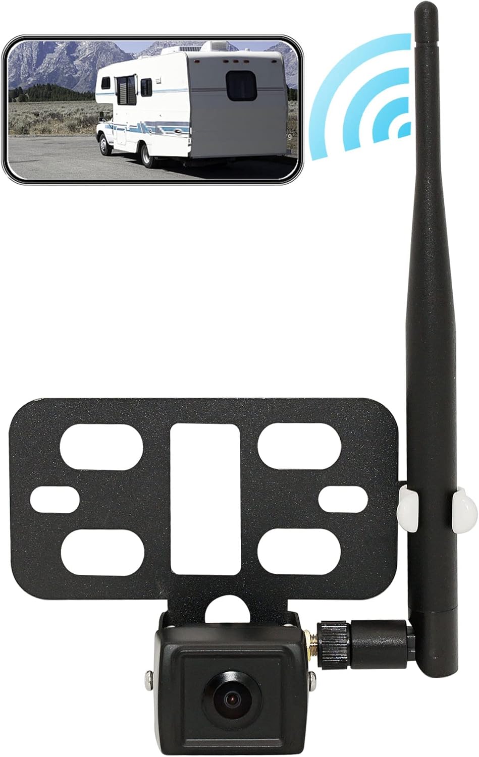 Wi-Fi Wireless RV Trailer Backup Camera with Mount