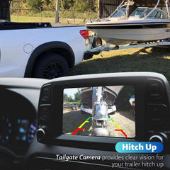 Tailgate Handle Backup Camera (Black + Silver) For Ford F150