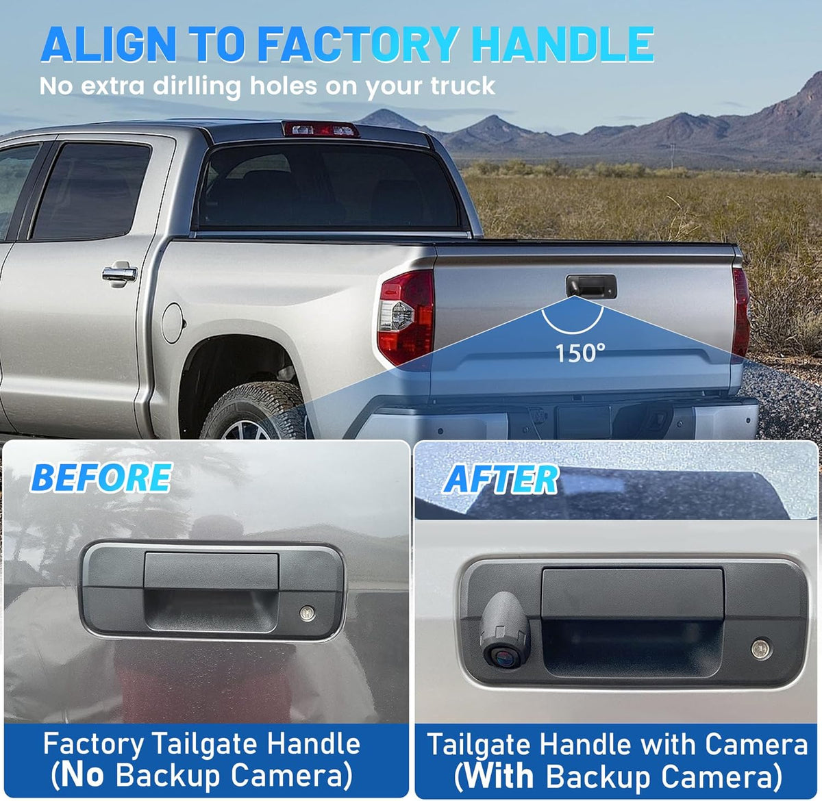 Tailgate Handle Backup Camera
For Toyota Tundra 2007-2013