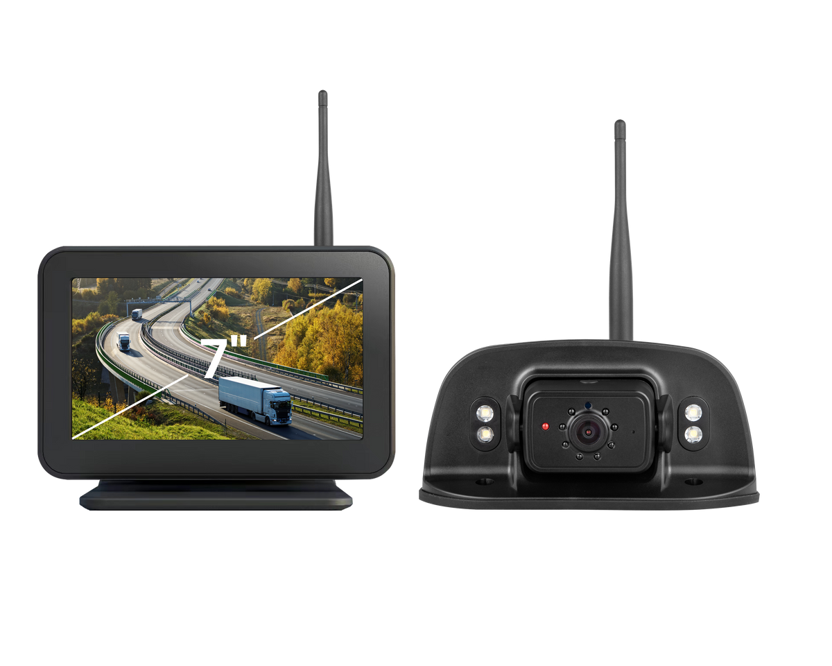 Wireless Backup Camera for RV System 4 Camera with 7inch Touch Screen Monitor