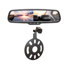 Backup Spare Tire Mount Camera with 4.3" Anti-Glare Mirror for Jeep Wrangler