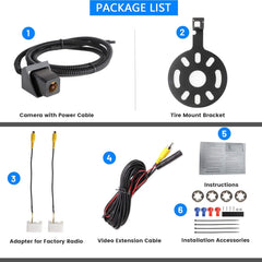 Classic Spare Tire Mount Backup Camera
For Jeep Wrangler