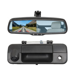 Toyota Tundra Tailgate Handle Backup Camera with 4.3" Mirror Monitor Kit