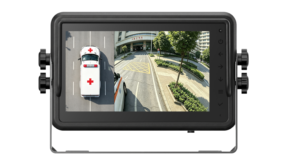 Ambulance 360° Around View Camera System with AI Side Blind Spot Warning