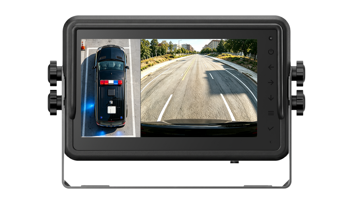 Emergency Vehicle AI 360 Camera System with 4CH Video Recording