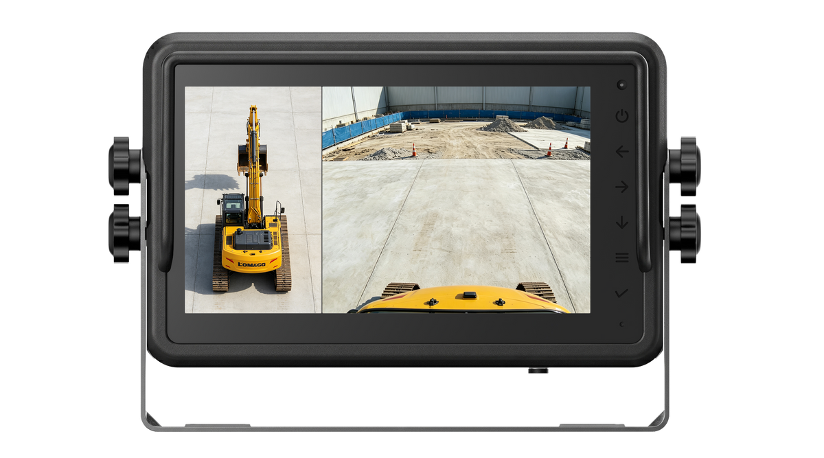 Excavator 360 Camera System with 3D Surround View & Blind Spot Warning