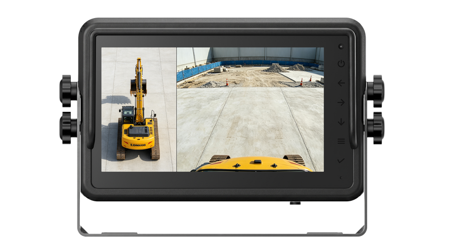Excavator 360 Camera System with 3D Surround View & Blind Spot Warning