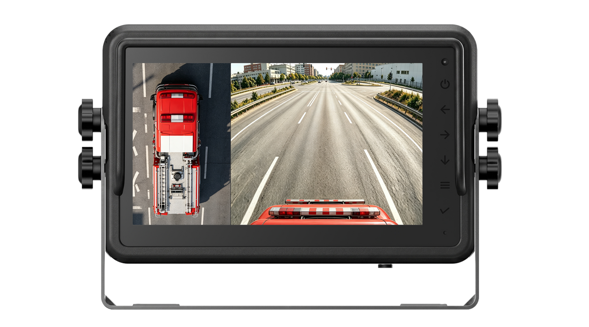 Fire Engine 360 Surround View Monitor System with AI Driving Alerts
