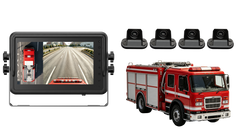 Fire Engine 360 Surround View Monitor System with AI Driving Alerts