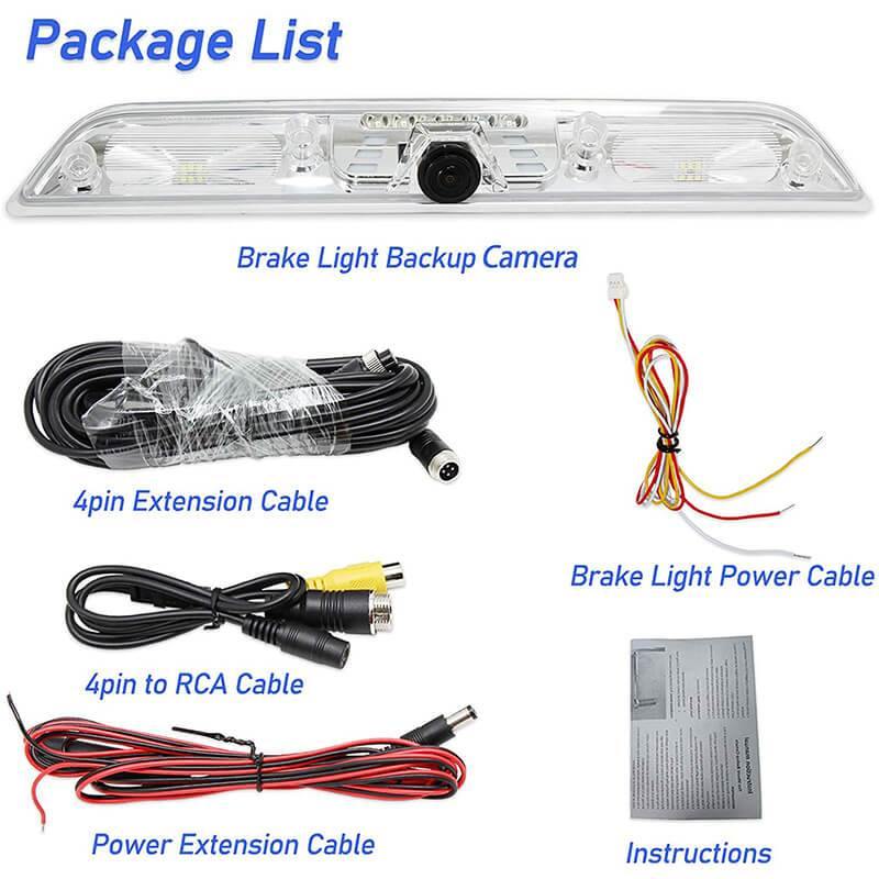 Third Brake Light Backup Camera 
For Ford F150 F250 F350 F450 F550