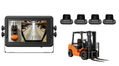 Forklift AI 360° Bird View Camera System for Warehouse Safety