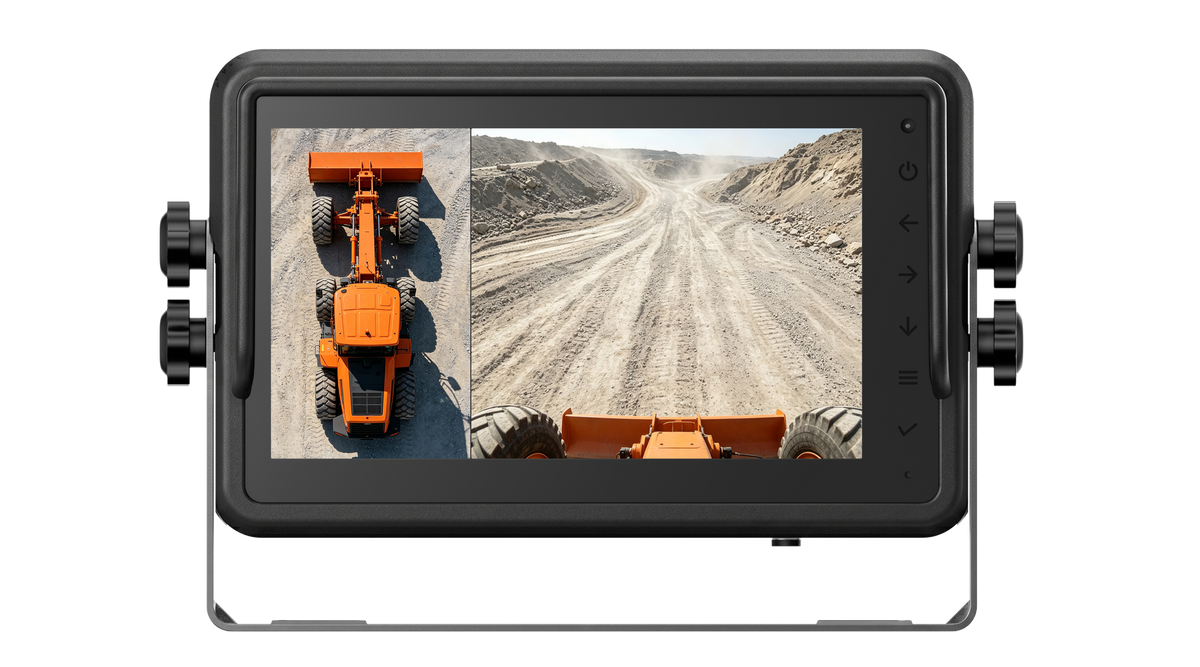 Heavy Equipment All-in-One 360 Recording Monitor for Mobile Plant Safety