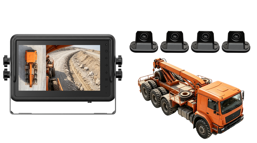 Pipeline Construction Equipment 360 Around View System with Low-Light Cameras