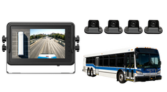 Public Transport Vehicle AI 360 Camera System with 3D Around View Recording Monitor