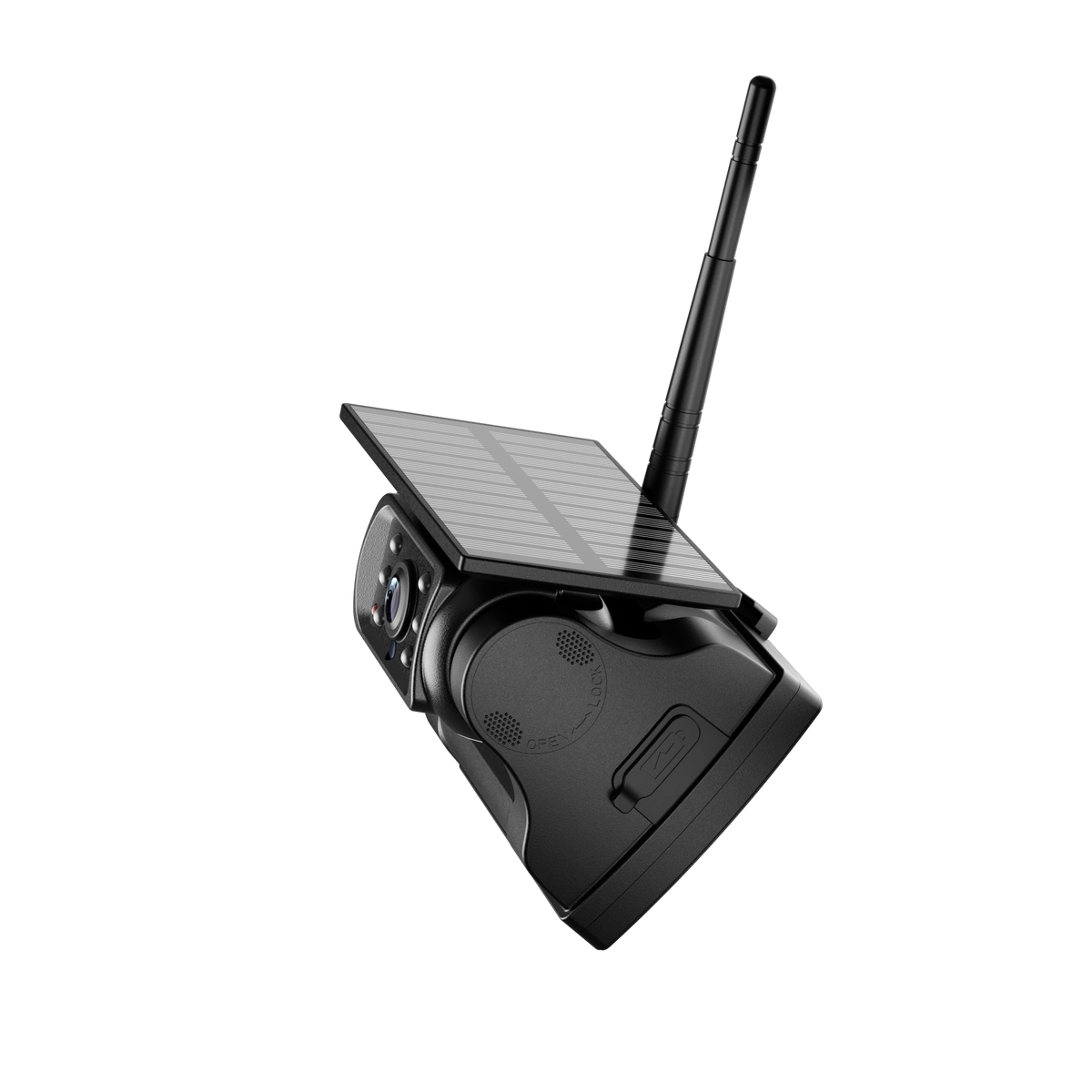 Solar-Power Wireless WiFi Trailer Backup Camera with Built-in 9000mAh Rechargeable Battery
