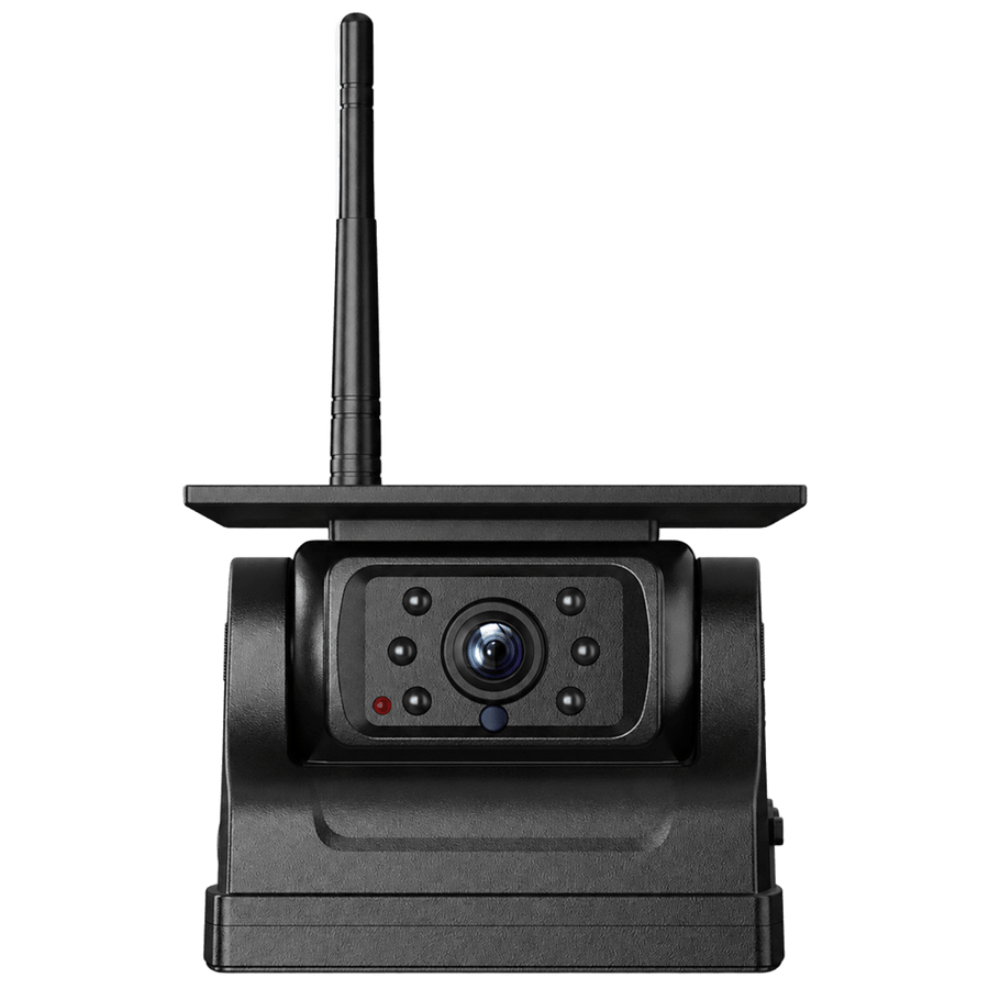 Solar-Power Wireless WiFi Trailer Backup Camera with Built-in 9000mAh Rechargeable Battery