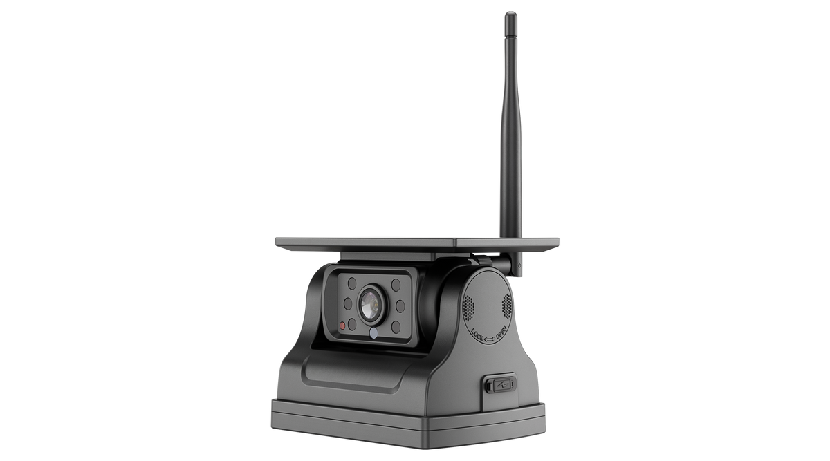 Solar Power Wireless Rechargeable Backup Camera with 5inch Monitoring System