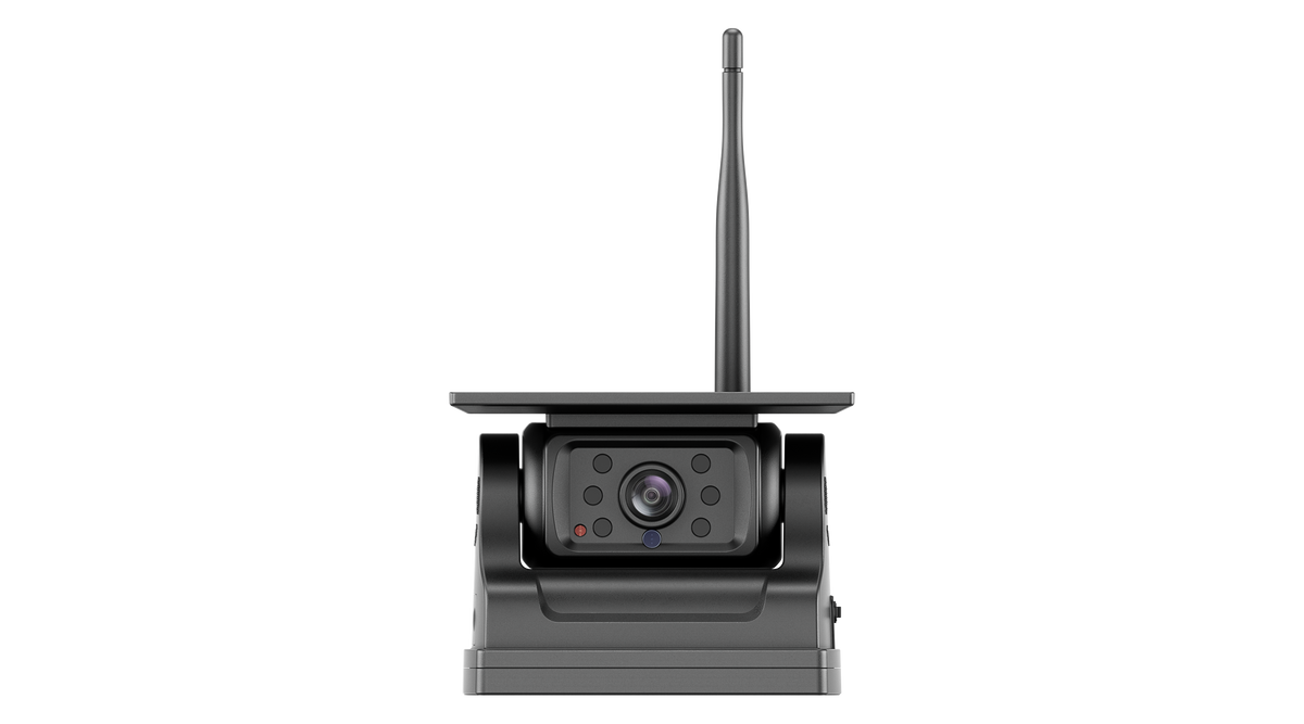 Solar Power Wireless Rechargeable Backup Camera with 5inch Monitoring System