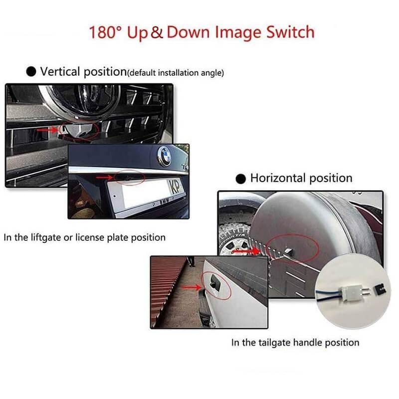 Universal Backup Camera with 4.3" Mirror Monitor Kit
