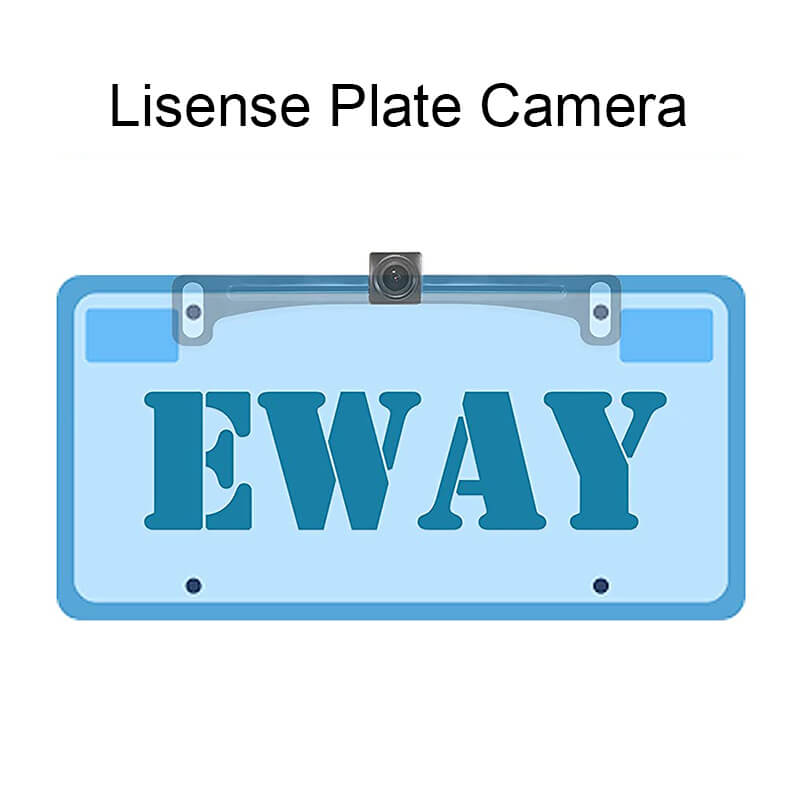 EW-L001 Universal Rear View License Plate Backup Camera