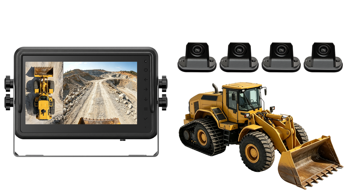 Wheel Loader 3D 360 Camera System for Worksite Visibility