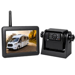 Wireless Backup Camera System with 5 inch Monitor for Solo RV and Trailer Hitching