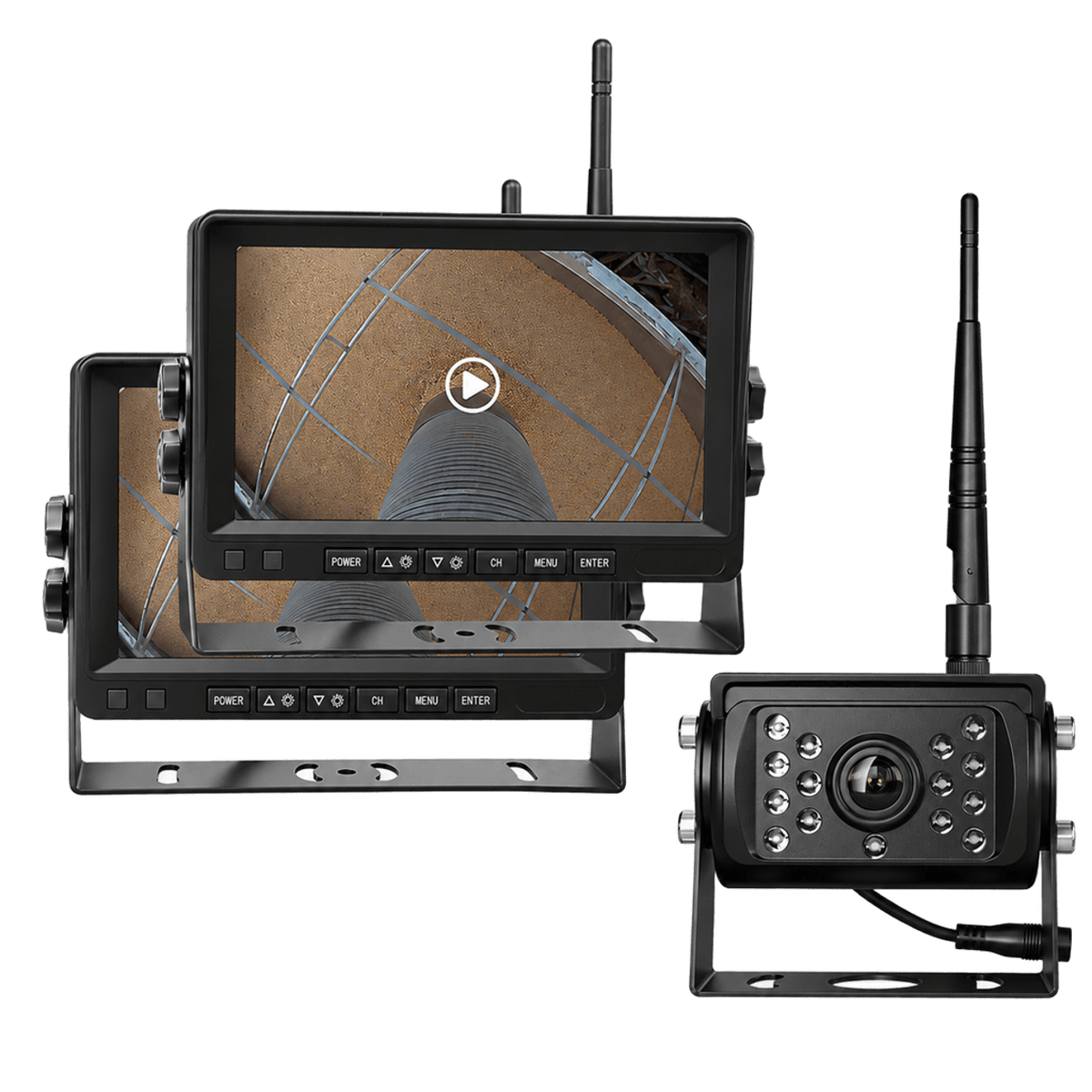 Wireless Multi LCD Screen Camera System w/ Night Vision