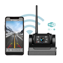 Wireless WiFi Truck Rear View Camera with Built-in 9000mAh Rechargeable battery