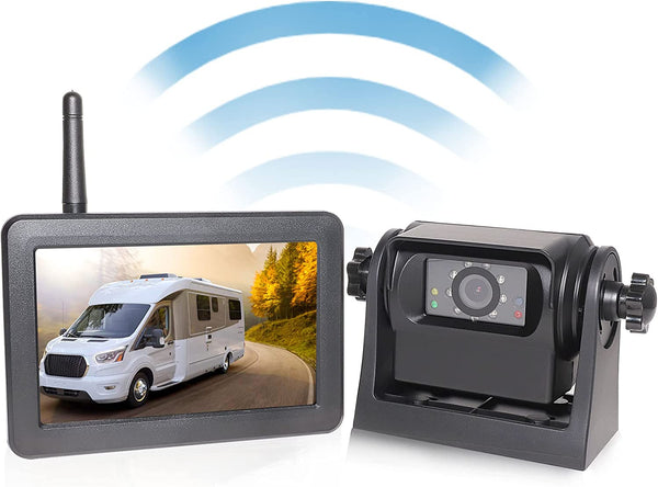 Magnetic Wireless Hitch Backup Camera with 5” LCD Monitor